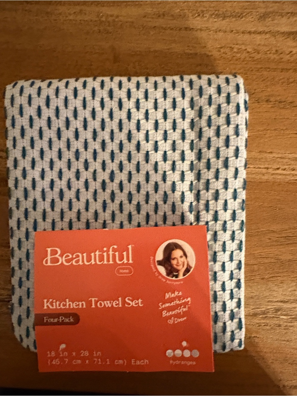 Home Blue Pattern Kitchen Towel (1)